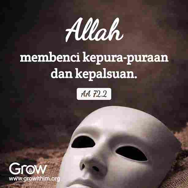 21 – Allah membenci kepura-puraan dan kepalsuan