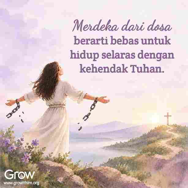 07 – Merdeka dari dosa berarti bebas untuk hidup selaras dengan kehendak Tuhan